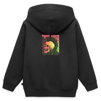 Punk Rock Pogo Anarchy Punks Punk Rocker Punk - Kids Premium Organic Zip-up Hoodie - black - Back - AI Model Kid Male (0cm)
