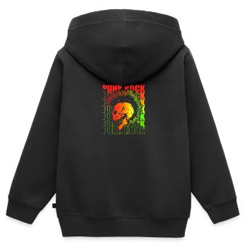 Punk Rock Pogo Anarchy Punks Punk Rocker Punk - Kids Premium Organic Zip-up Hoodie - black - Back - AI Model Kid Male (0cm)