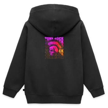 Punk Rock Pogo Anarchy Punks Punk Rocker Punk - Kids Premium Organic Zip-up Hoodie - black - Back - AI Model Kid Male (0cm)