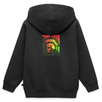 Punk Rock Pogo Anarchy Punks Punk Rocker Punk - Kids Premium Organic Zip-up Hoodie - black - Back - AI Model Kid Male (0cm)