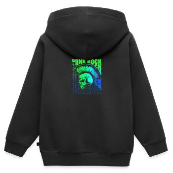 Punk Rock Pogo Anarchy Punks Punk Rocker Punk - Kids Premium Organic Zip-up Hoodie - black - Back - AI Model Kid Male (0cm)