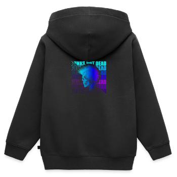 Punk Rock Pogo Anarchy Punks Punk Rocker Punk - Kids Premium Organic Zip-up Hoodie - black - Back - AI Model Kid Male (0cm)