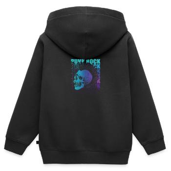 Punk Rock Pogo Anarchy Punks Punk Rocker Punk - Kids Premium Organic Zip-up Hoodie - black - Back - AI Model Kid Male (0cm)