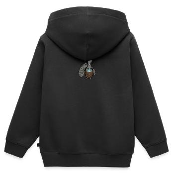 Auerhahn I Hühnervogel Auerhuhn Motiv für Jäger - Kinder Premium Organic Zip Hoodie - Schwarz - Hinten - AI Model Kid Male (0cm)