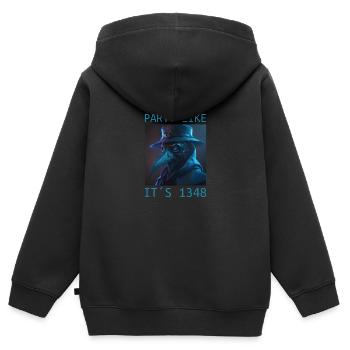 Arzt, Mediziner, Medizin Student, Sponsion - Kinder Premium Organic Zip Hoodie - Schwarz - Hinten - AI Model Kid Male (0cm)