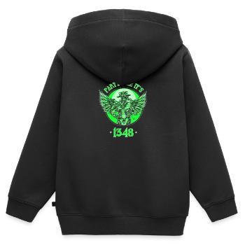 Arzt, Mediziner, Medizin Student, Sponsion - Kinder Premium Organic Zip Hoodie - Schwarz - Hinten - AI Model Kid Male (0cm)