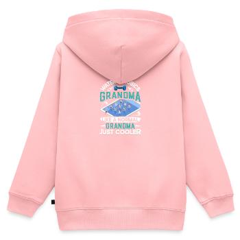 Aerobic Exercise Designs - Kinder Premium Organic Zip Hoodie - Rosa - Hinten - AI Model Kid Female (0cm)