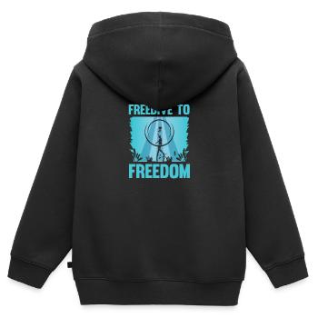 Plongée, Apnée Plongée, Apnée No Limit Apnée Apnée - Sweat Premium à capuche zippé enfant bio - noir - Dos - AI Model Kid Male (0cm)