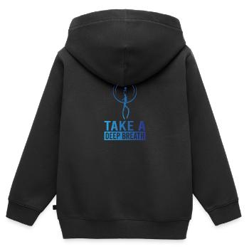 Plongée, Apnée Plongée, Apnée No Limit Apnée Apnée - Sweat Premium à capuche zippé enfant bio - noir - Dos - AI Model Kid Male (0cm)