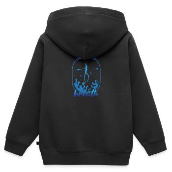 Plongée, Apnée Plongée, Apnée No Limit Apnée Apnée - Sweat Premium à capuche zippé enfant bio - noir - Dos - AI Model Kid Male (0cm)