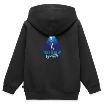 Plongée, Apnée Plongée, Apnée No Limit Apnée Apnée - Sweat Premium à capuche zippé enfant bio - noir - Dos - AI Model Kid Male (0cm)