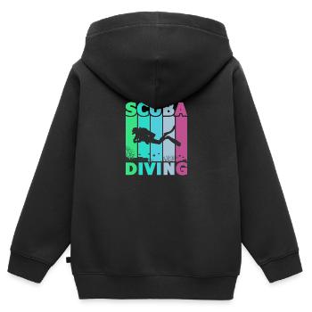 Plongée, Apnée Plongée, Apnée No Limit Apnée Apnée - Sweat Premium à capuche zippé enfant bio - noir - Dos - AI Model Kid Male (0cm)