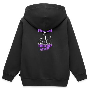 Plongée, Apnée Plongée, Apnée No Limit Apnée Apnée - Sweat Premium à capuche zippé enfant bio - noir - Dos - AI Model Kid Male (0cm)