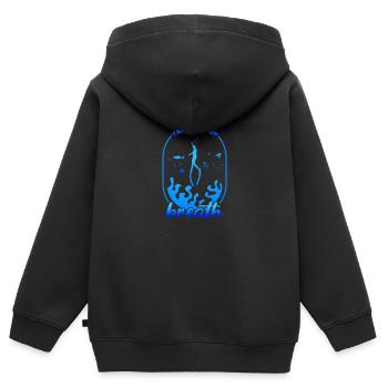 Plongée, Apnée Plongée, Apnée No Limit Apnée Apnée - Sweat Premium à capuche zippé enfant bio - noir - Dos - AI Model Kid Male (0cm)