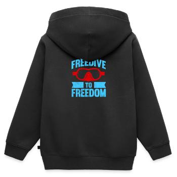 Plongée, Apnée Plongée, Apnée No Limit Apnée Apnée - Sweat Premium à capuche zippé enfant bio - noir - Dos - AI Model Kid Male (0cm)