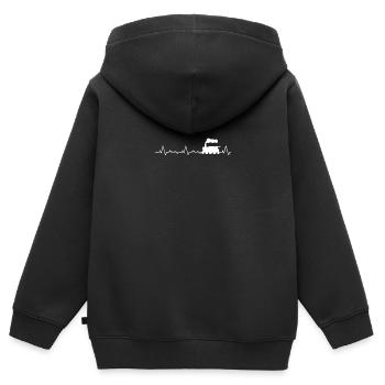 Train Model Maker, Model Locomotive Locomotive - Kids Premium Organic Zip-up Hoodie - black - Back - AI Model Kid Male (0cm)