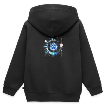 Tarot Karte Okkult Astrologie gothic esoterik - Kinder Premium Organic Zip Hoodie - Schwarz - Hinten - AI Model Kid Male (0cm)