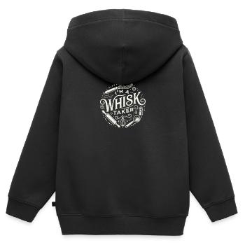Ich bin ein Schneebesen-Träger - Kinder Premium Organic Zip Hoodie - Schwarz - Hinten - AI Model Kid Male (0cm)