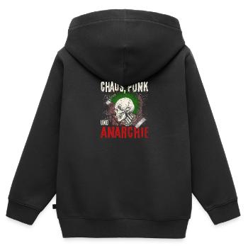 Punk Rock Pogo Anarchy Punks Punk Rocker Punk - Kids Premium Organic Zip-up Hoodie - black - Back - AI Model Kid Male (0cm)