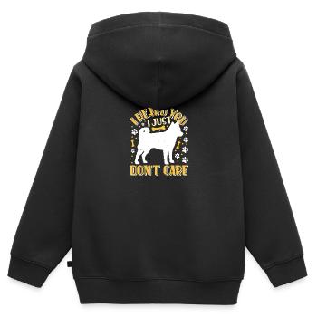 Trèfle d’Alaska Kai - Sweat Premium à capuche zippé enfant bio - noir - Dos - AI Model Kid Male (0cm)