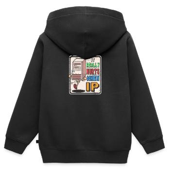 IT Geek, PC Accessories Storage Devices Evolution - Kids Premium Organic Zip-up Hoodie - black - Back - AI Model Kid Male (0cm)