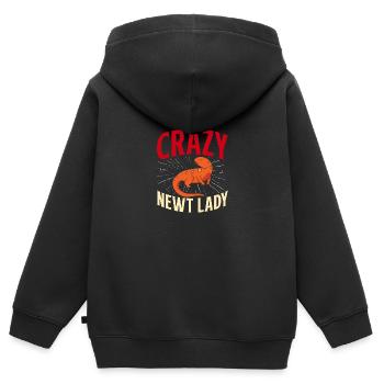 Triton - Sweat Premium à capuche zippé enfant bio - noir - Dos - AI Model Kid Male (0cm)