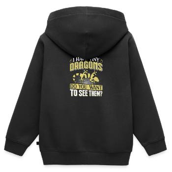 Triton - Sweat Premium à capuche zippé enfant bio - noir - Dos - AI Model Kid Male (0cm)