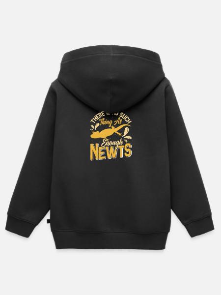 Molch - Kinder Premium Organic Zip Hoodie - Schwarz