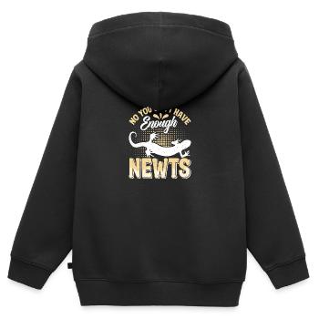 Triton - Sweat Premium à capuche zippé enfant bio - noir - Dos - AI Model Kid Male (0cm)
