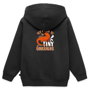 Triton - Sweat Premium à capuche zippé enfant bio - noir - Dos - AI Model Kid Male (0cm)