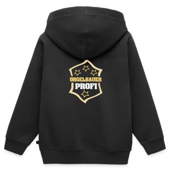 Cadeau pour les facteurs d’orgues - Sweat Premium à capuche zippé enfant bio - noir - Dos - AI Model Kid Male (0cm)