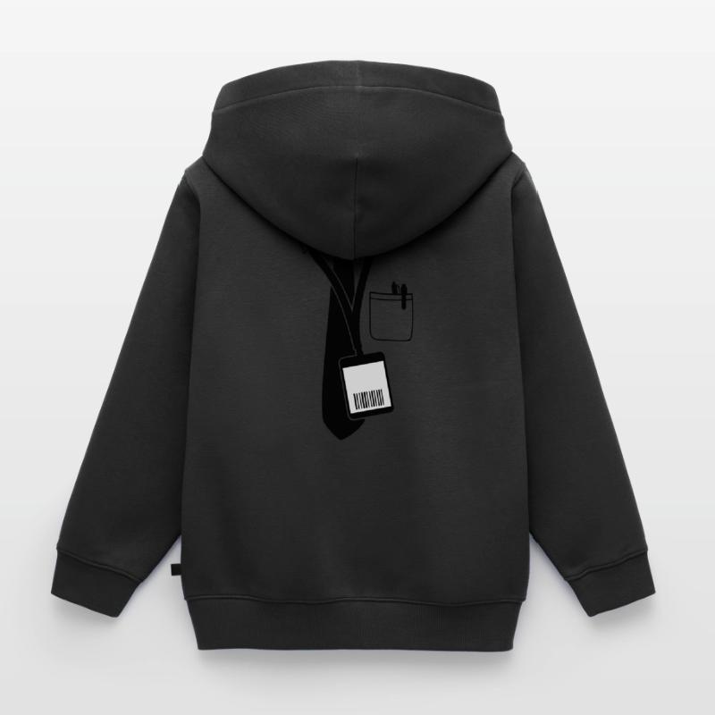 code__f2 Kids Premium Organic Zip-up Hoodie