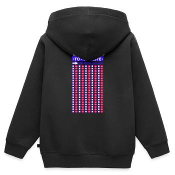 Junggesellen Abschied JGA 100 Küsse Fun Motiv - Kinder Premium Organic Zip Hoodie - Schwarz - Hinten - AI Model Kid Male (0cm)