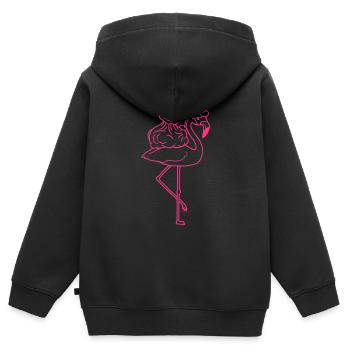 weihnachten winter geschenke sack nikolaus santa c - Kinder Premium Organic Zip Hoodie - Schwarz - Hinten - AI Model Kid Male (0cm)