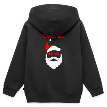 Blutige Weihnachten Fröhliche Weihnacht Horror - Kinder Premium Organic Zip Hoodie - Schwarz - Hinten - AI Model Kid Male (0cm)