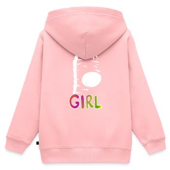Girl Day Outfit Christmas Gift - Kids Premium Organic Zip-up Hoodie - rose - Back - AI Model Kid Female (0cm)