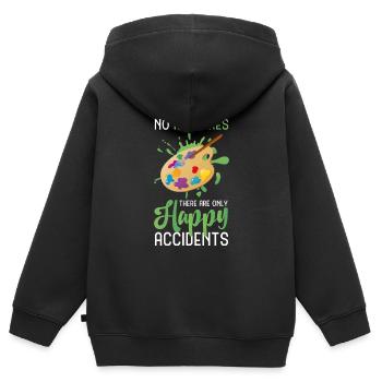 Malerei Spraydose Tapezieren - Kinder Premium Organic Zip Hoodie - Schwarz - Hinten - AI Model Kid Male (0cm)