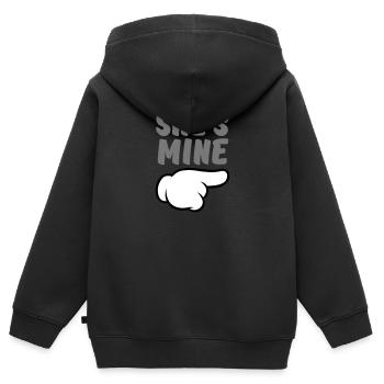She's Mine (Comic Hand) Part 2 - Kinder Premium Organic Zip Hoodie - Schwarz - Hinten - AI Model Kid Male (0cm)