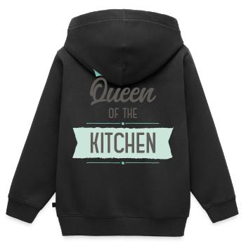 Cuire - Sweat Premium à capuche zippé enfant bio - noir - Dos - AI Model Kid Male (0cm)