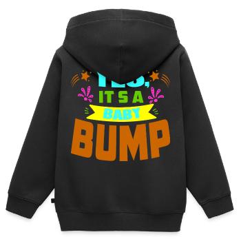 Mother Pregnant Baby Infant T-shirt Mom - Kids Premium Organic Zip-up Hoodie - black - Back - AI Model Kid Male (0cm)