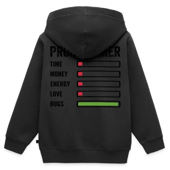 Entwickler Humor Programmierer Programmierer Programmierer - Kinder Premium Organic Zip Hoodie - Schwarz - Hinten - AI Model Kid Male (0cm)