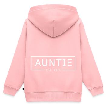 TANTE 2023 - Kinder Premium Organic Zip Hoodie - Rosa - Hinten - AI Model Kid Female (0cm)