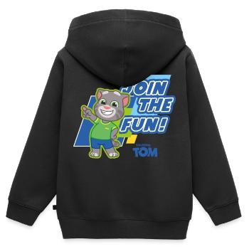 Talking Tom Join The Fun! - Kinder Premium Organic Zip Hoodie - Schwarz - Hinten - AI Model Kid Male (0cm)