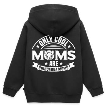 Chihuahua Liebhaber Chihuahua Chihuahua Mutter - Kinder Premium Organic Zip Hoodie - Schwarz - Hinten - AI Model Kid Male (0cm)