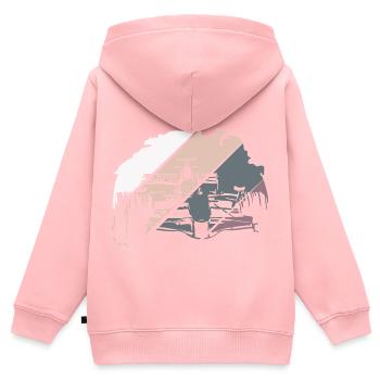 Open Wheel Racing Race Racer - Sweat Premium à capuche zippé enfant bio - rose - Dos - AI Model Kid Female (0cm)