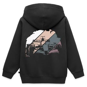 Open Wheel Racing Race Racer - Kinder Premium Organic Zip Hoodie - Schwarz - Hinten - AI Model Kid Male (0cm)