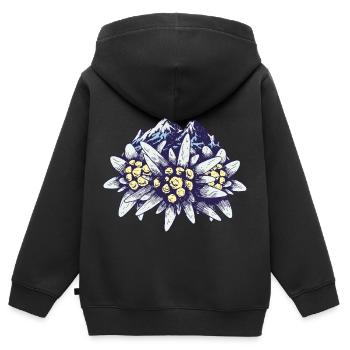 Alps Mountains Mountains Mountaineers Mountain Sports Alm Mountain - Kids Premium Organic Zip-up Hoodie - black - Back - AI Model Kid Male (0cm)