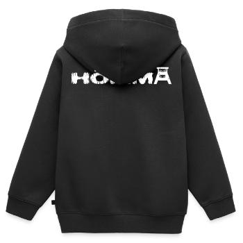 HÖMMA - Sweat Premium à capuche zippé enfant bio - noir - Dos - AI Model Kid Male (0cm)