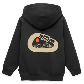 Klettern Sport Karabiner - Kinder Premium Organic Zip Hoodie - Schwarz - Hinten - AI Model Kid Male (0cm)