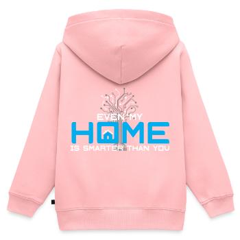 Nerd Smart Home Home Smarthome Technology - Kids Premium Organic Zip-up Hoodie - rose - Back - AI Model Kid Female (0cm)